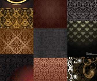 European Gorgeous Variety Of Shading Pattern Vector