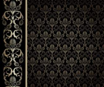 European Gorgeous Wallpaper Background Pattern Vector