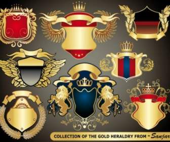ヨーロッパの紋章コレクション ベクトル