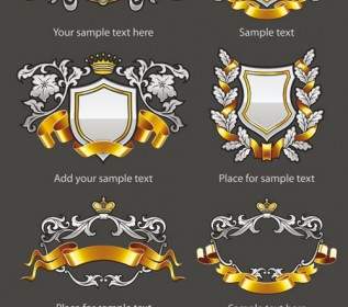 European Pattern Badge Vector