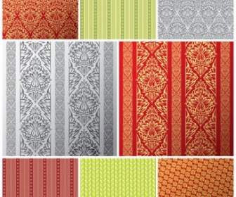 European Tile Pattern Background Vector