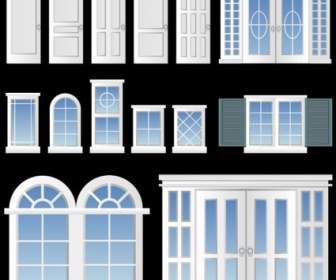 Europeanstyle-Fenster Und Türen-Vektor