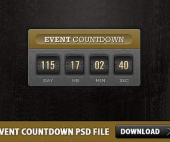 Ereignis-Countdown-kostenlose Psd-Datei
