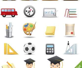 Everyday Office Supplies Icon Vector