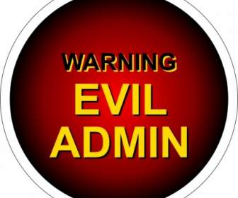 Evil Admin Warning Clip Art