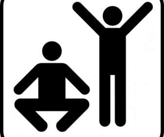 Exercise Or Gym Area Clip Art