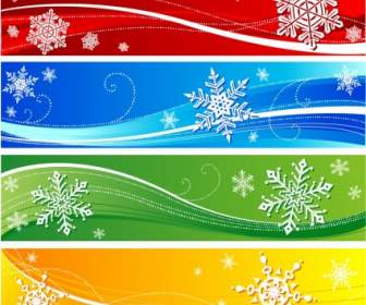 Exquisite Christmas Banners Vector