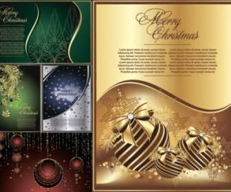 Exquisite Christmas Cards Vector