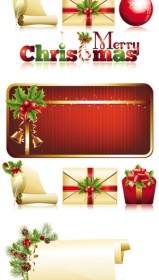Exquisite Christmas Ornaments Vector