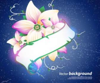 Exquisite Floral Design Background Vector