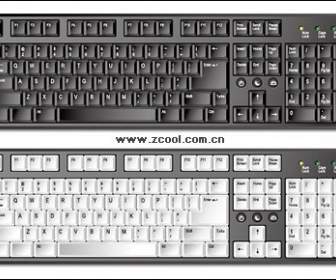 Keyboard Indah Vektor Bahan