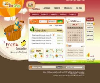 Indah Korea Psd Format Pendidikan Website Template