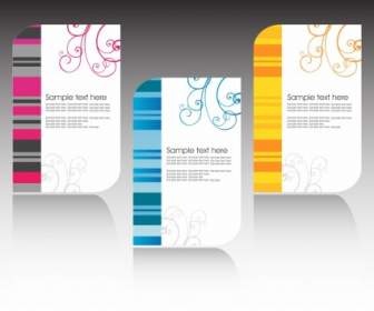 Exquisite Pattern Card Template Vector
