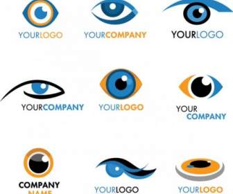 眼睛圖形 Logo 向量