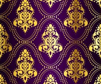 Fabric Pattern Vector Ornate Background