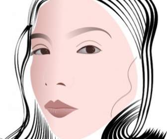 Face Of A Lady Clip Art