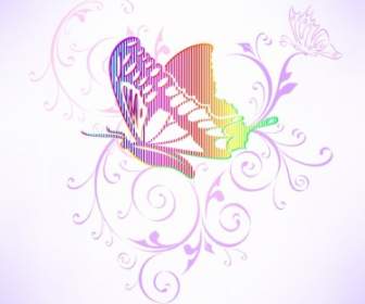 Fashion Butterfly Pattern Vector