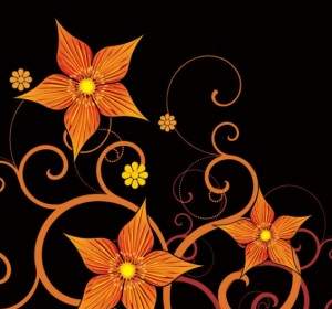 Fashion Floral Background Vector