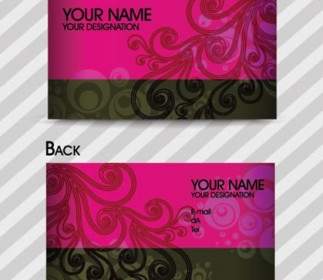 Fashion Pattern Card Template Vector