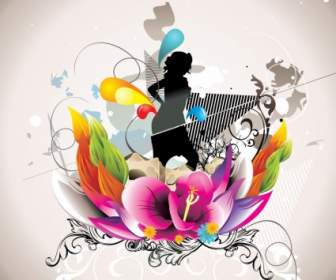 Fashion Pattern Vector With Beauty