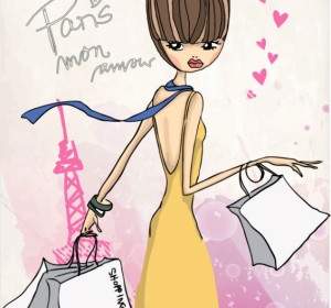 Fashion Shopping Girl Vector