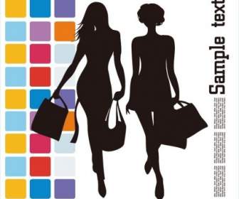 Fashion Shopping Illustration Vectorielle