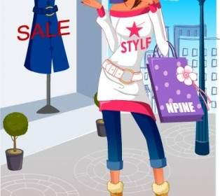 Mode Frauen Einkaufen