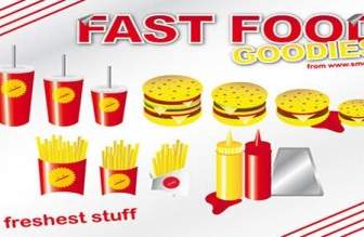 Vecteur De Goodies De Fast-Food