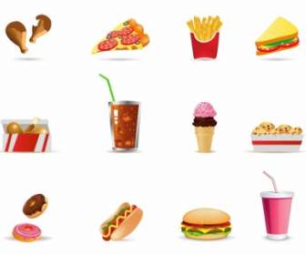 Icone Di Fast Food