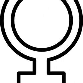 Weibliche Symbol ClipArt