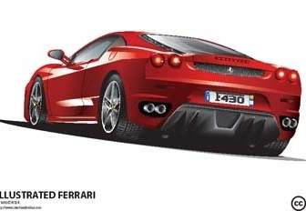 Ilustração Do Vetor De Ferrari