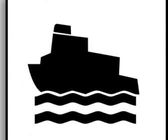 Ferry Icon For Use With Signs Or Buttons Clip Art