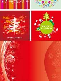 Festive Christmas Card Background Vector