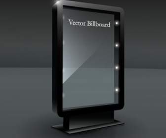 Fine Glass Advertising Boxes Vector
