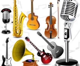Fine Musical Instruments Vector