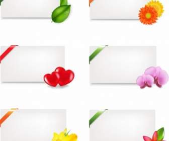 Fine Stationery And Flowers Vector