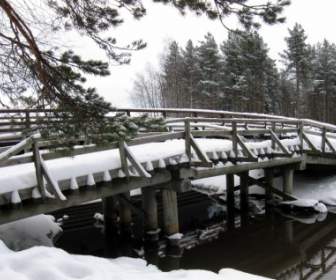 Finland Bridge Stream