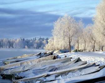 Finlandia Pemandangan Sungai