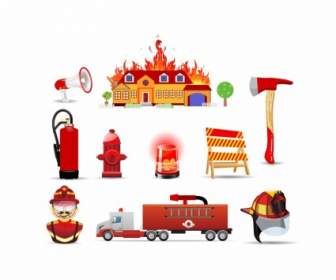 Brandschutz- Und Sicherheitsbestimmungen Symbole