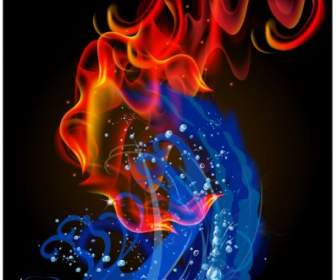 Fire And Water Swirl