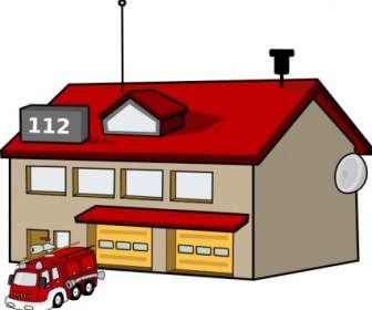 Stasiun Pemadam Kebakaran Clip Art