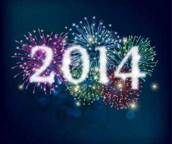 Feuerwerk Und Frohes Neues Jahr