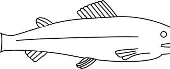 Ikan Garis Clip Art