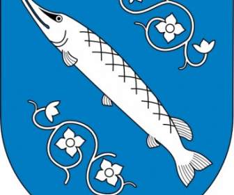 魚海花の紋章クリップ アート
