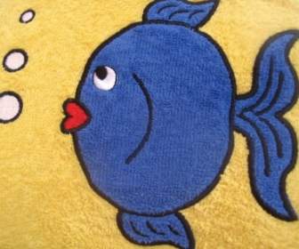 Fisch Klein Blau