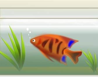 Fisch-Tank-ClipArt-Grafik