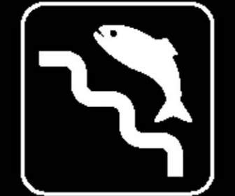 Fischen Bereich Sign Board Vektor