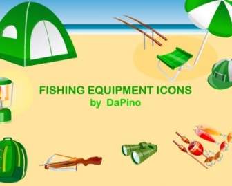 Fischen Ausrüstung Symbole