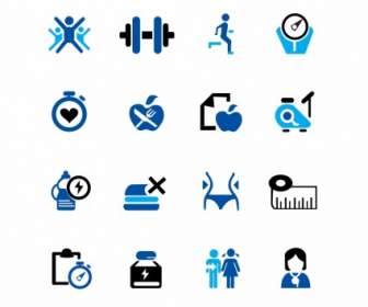 Fitness And Exercise Icons