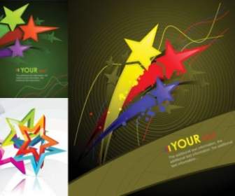 Fivepointed Star Theme Vector